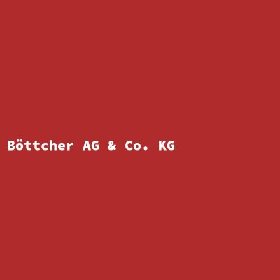 Hersteller: Böttcher AG &amp; Co. KG