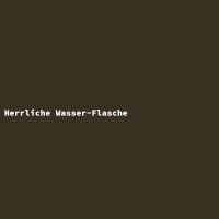 Herrliche Wasser-Flasche