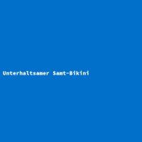 Unterhaltsamer Samt-Bikini