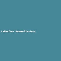 Lebhaftes Baumwolle-Auto