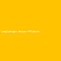 Langlebiges Wasser-Pflaster