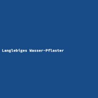 Langlebiges Wasser-Pflaster