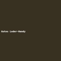 Gutes Leder-Handy