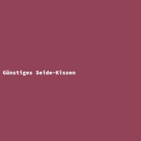 G&uuml;nstiges Seide-Kissen